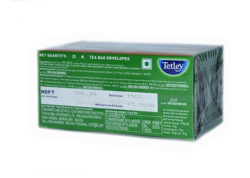 Tata Tetley LemonHoney TeaBags 25