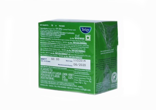 Tata Tetley Lemon Mint TeaBags 10